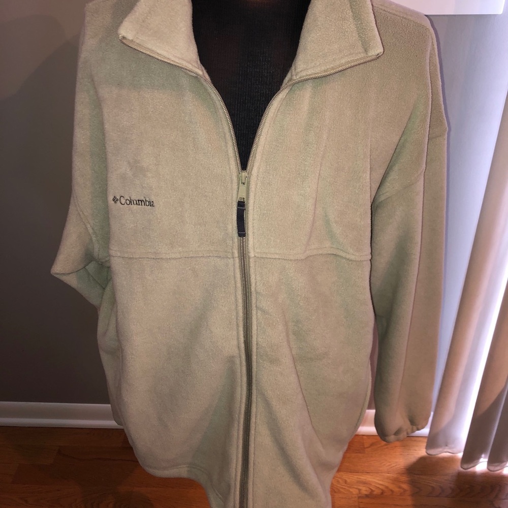 Tan Columbia full zip fleece size xxl